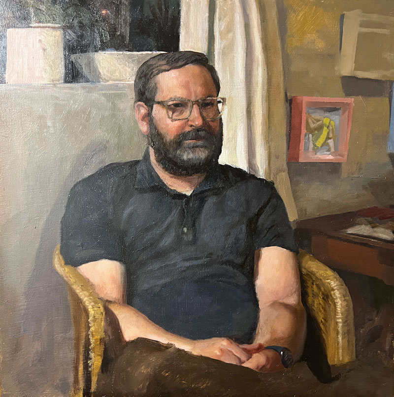 a portrait of Timothy Comeau by Tristram Pinney, 2023