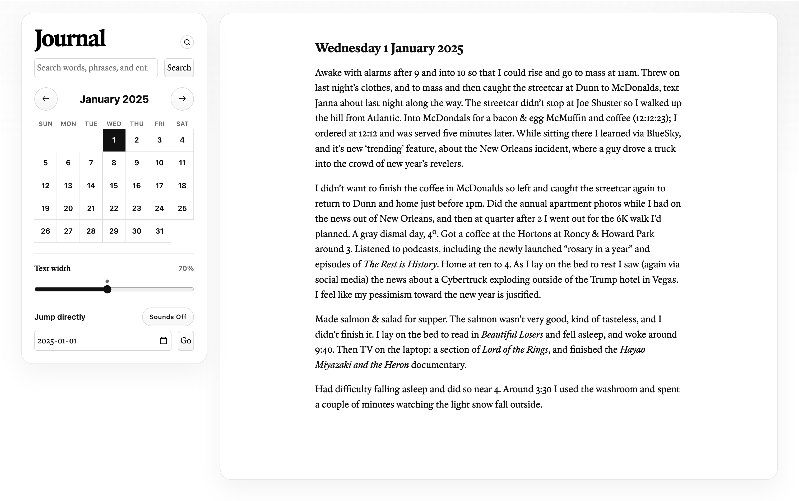 a screencap of the journal webpage