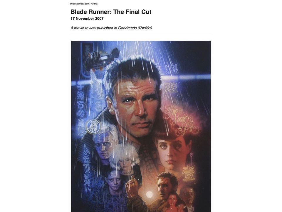 Blade Runner: The Final Cut
