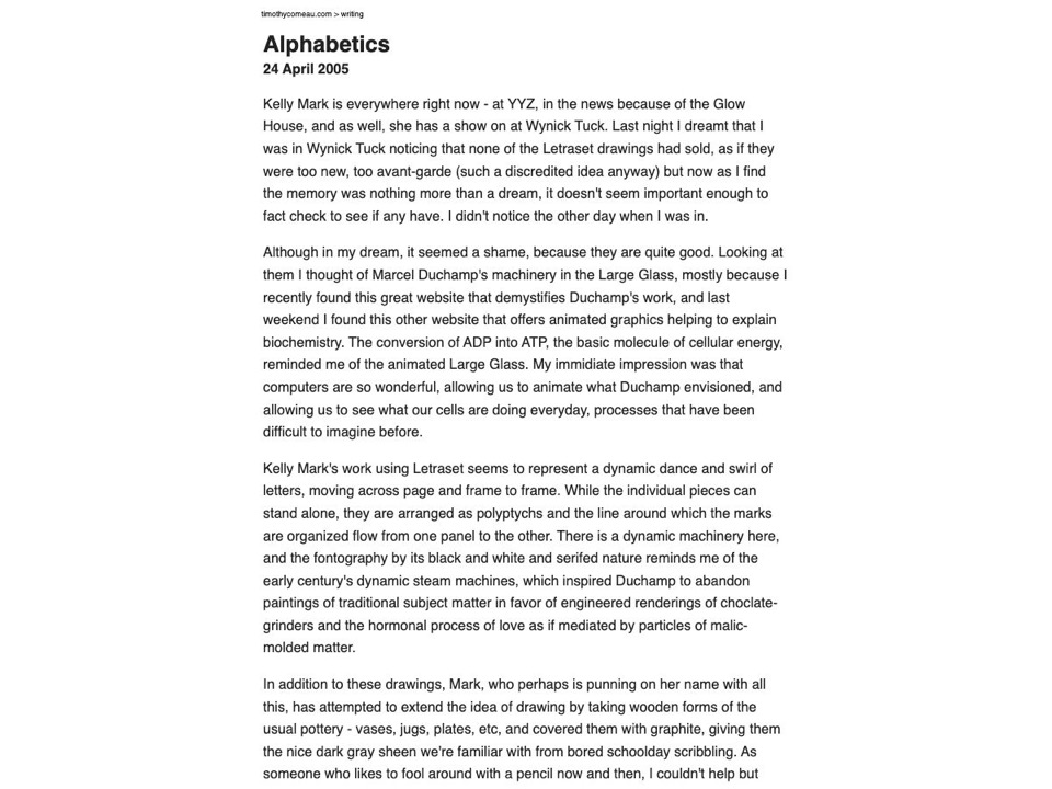 Alphabetics