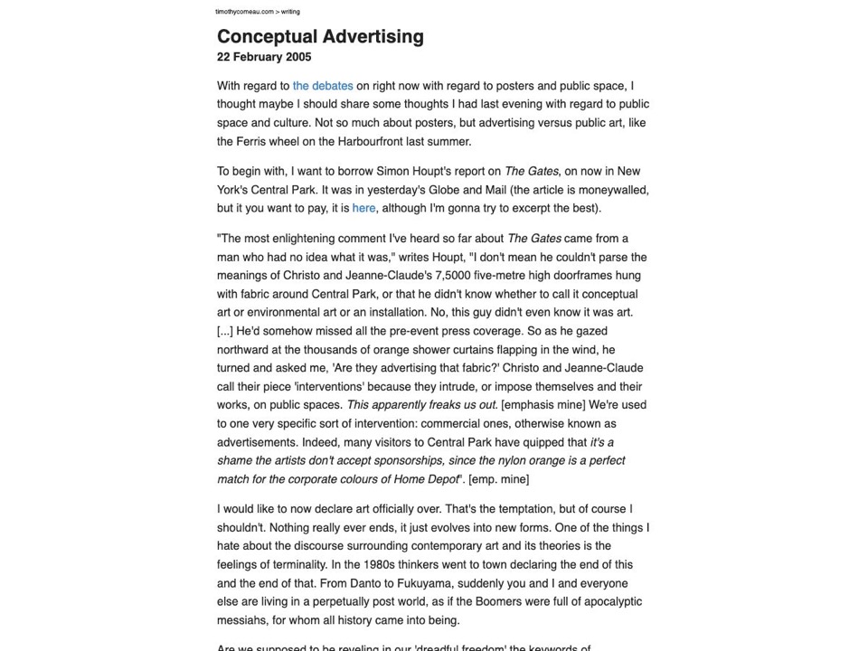Conceptual Advertising