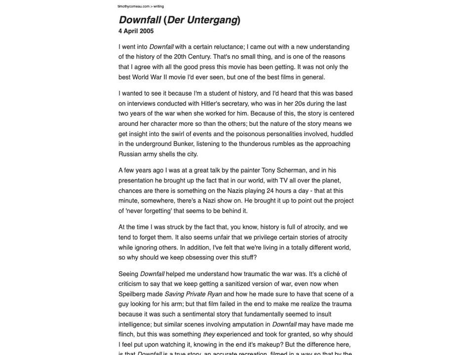 Downfall (Der Untergang) Review