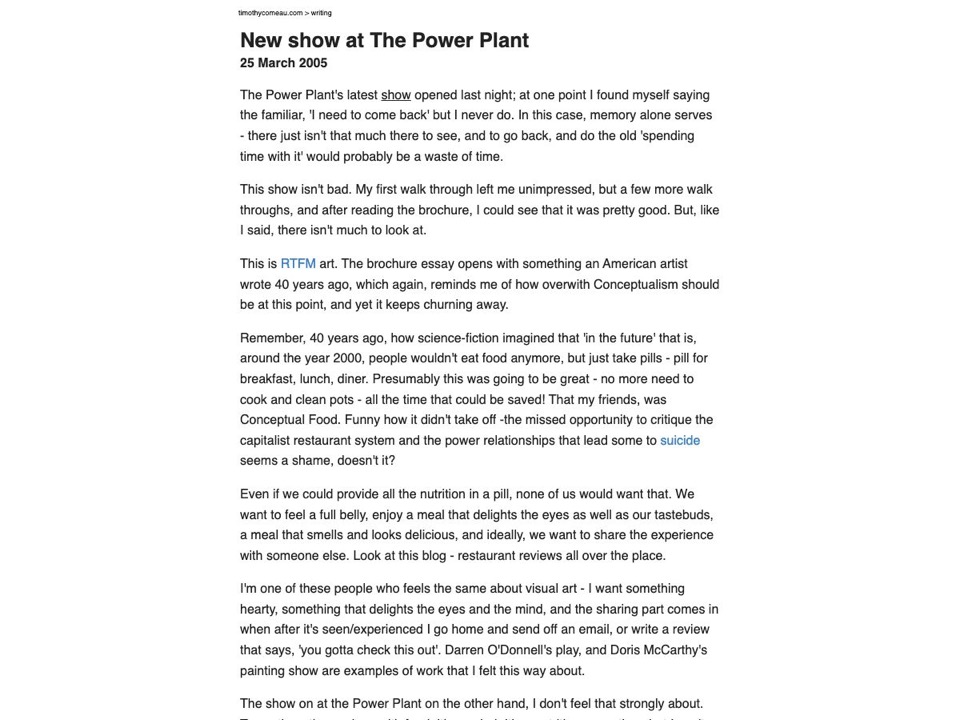 New show at the Power Plant