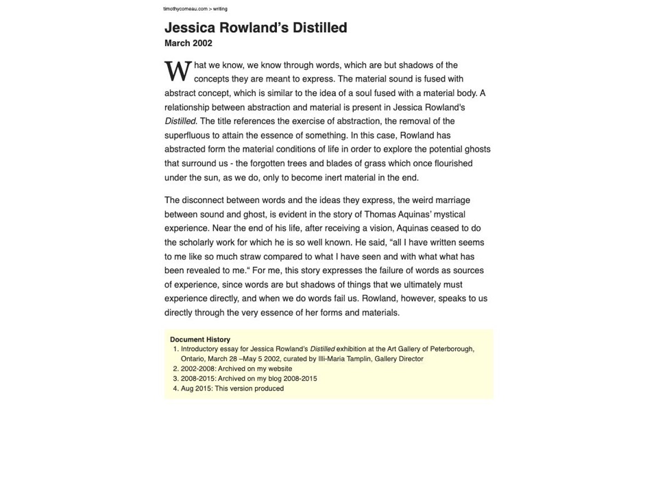 Jessica Rowland's Distilled