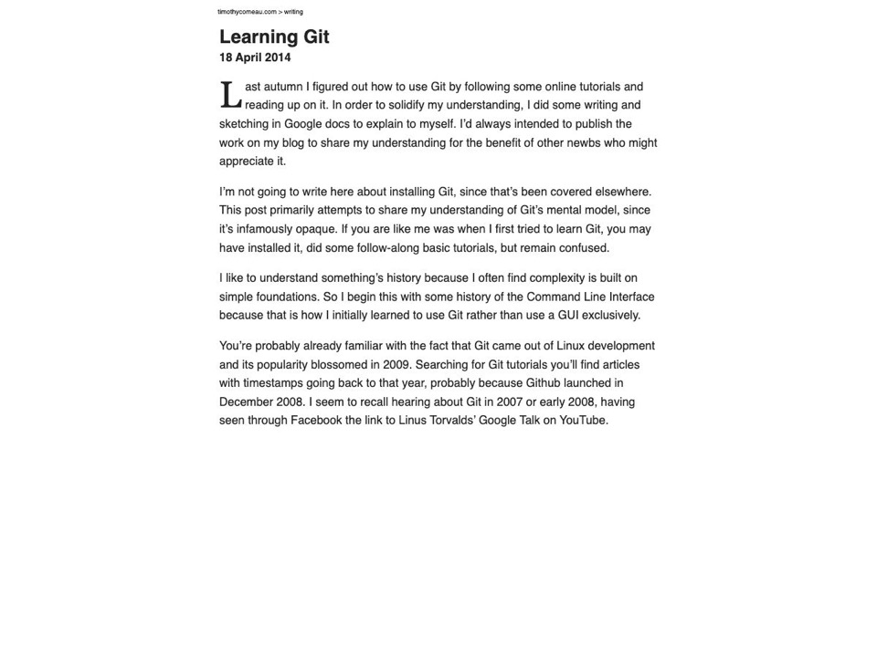 Learning Git