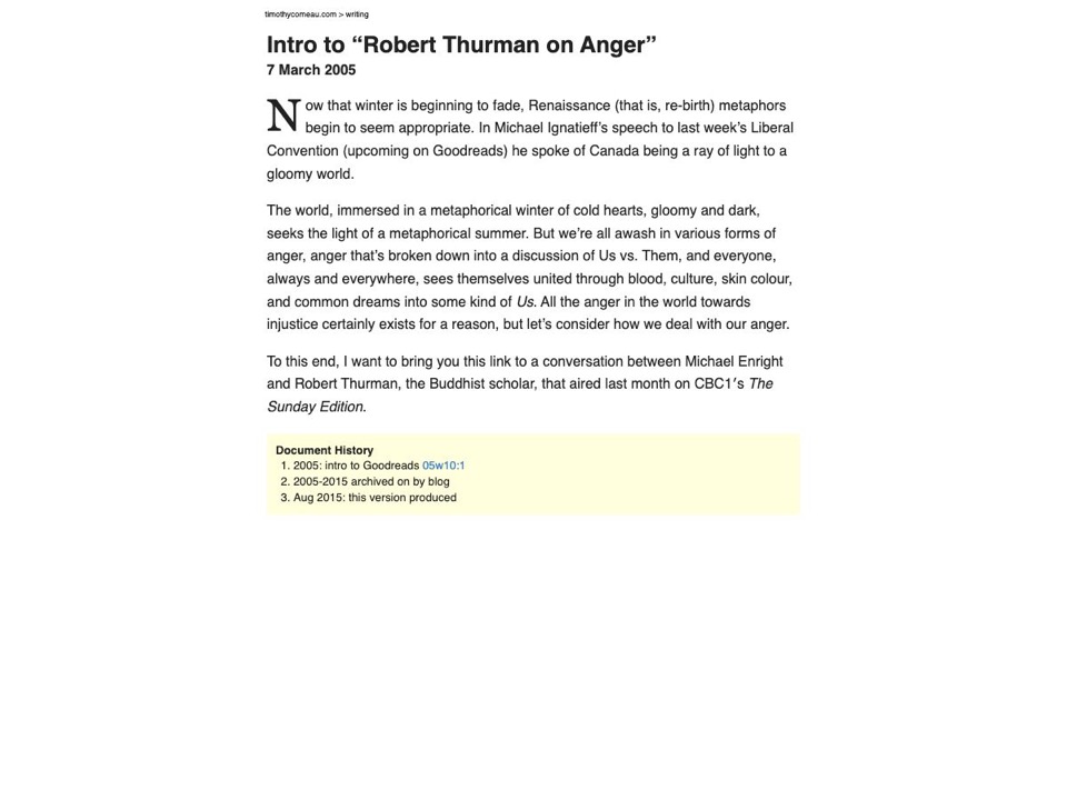 Intro to ‘Robert Thurman on Anger’
