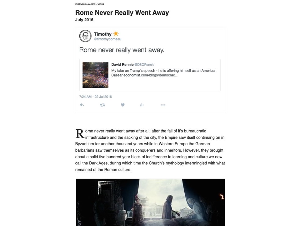 Rome Never Really Went Away