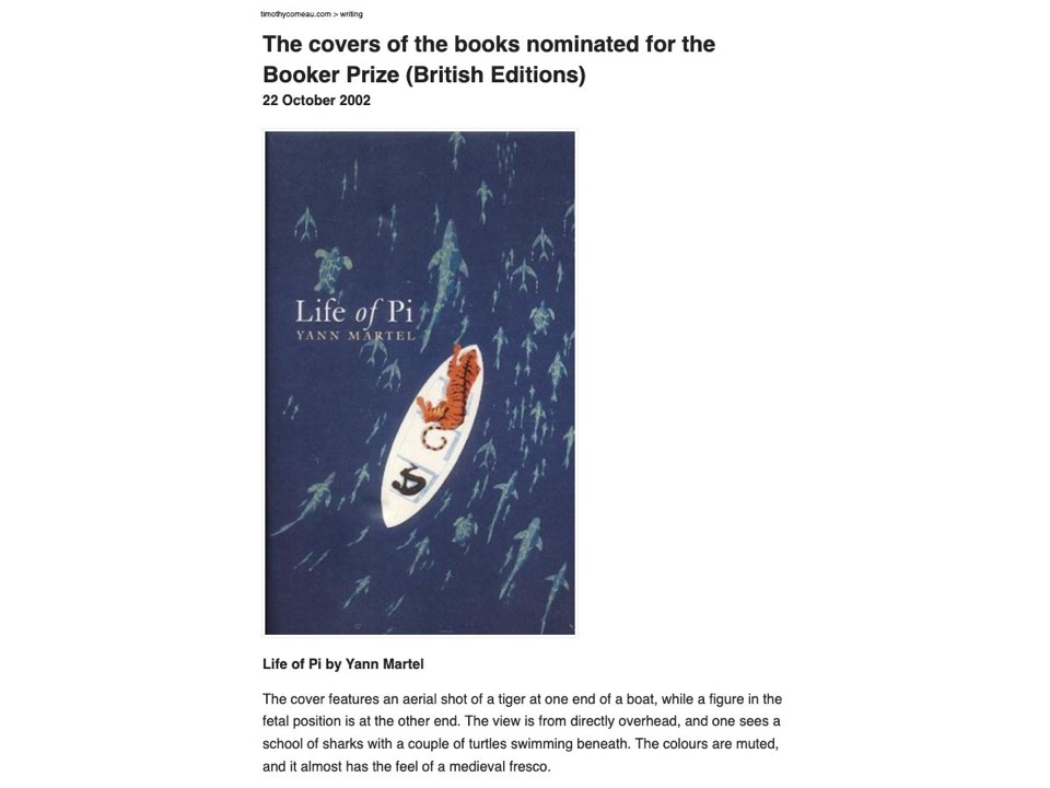 Booker Prize Covers