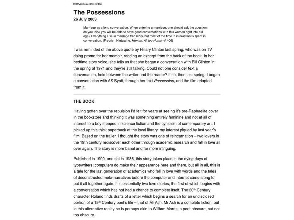 The Possessions