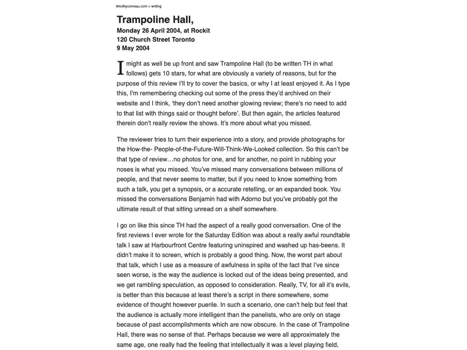 Trampoline Hall