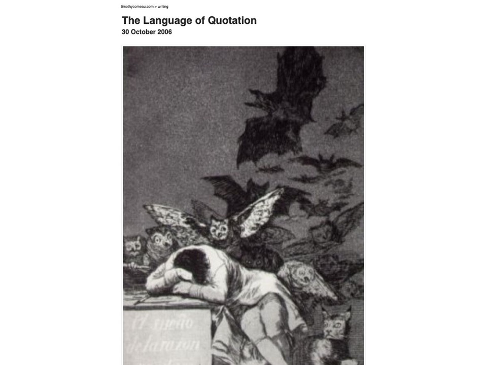 The Language of Quotation