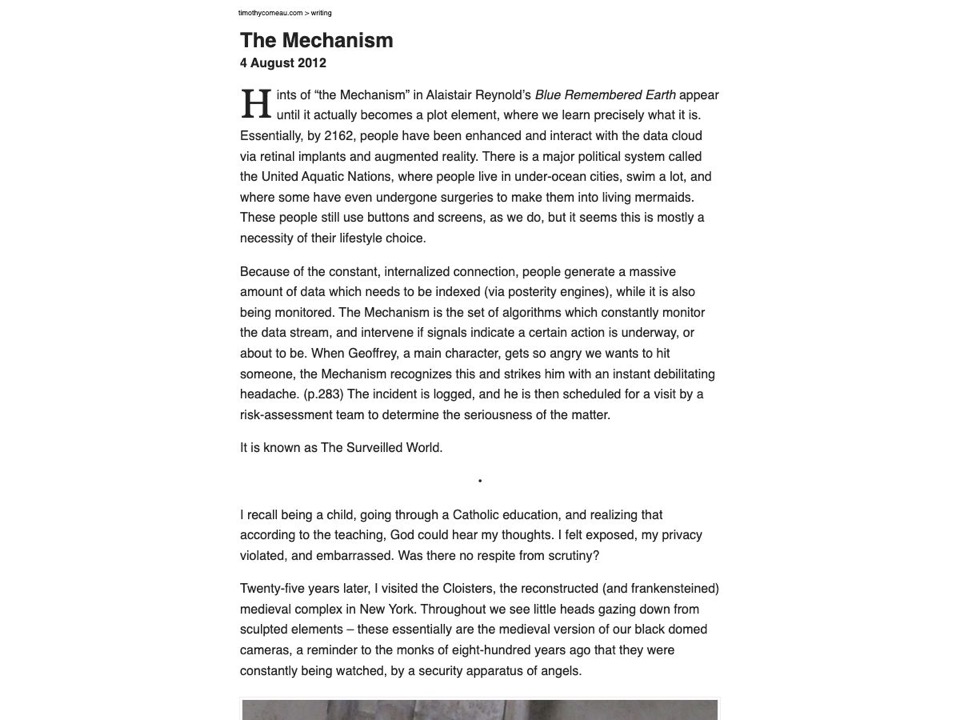 The Mechanism