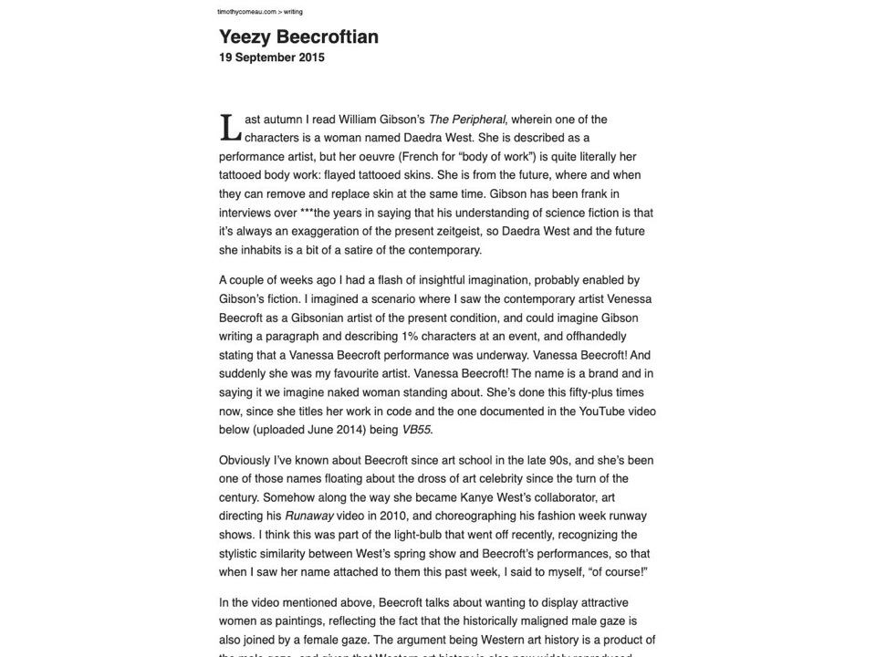 Yeezy Beecroftian